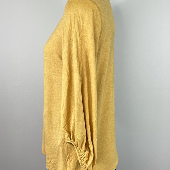 Green Envelope boho gold top L - Picture 6 of 12